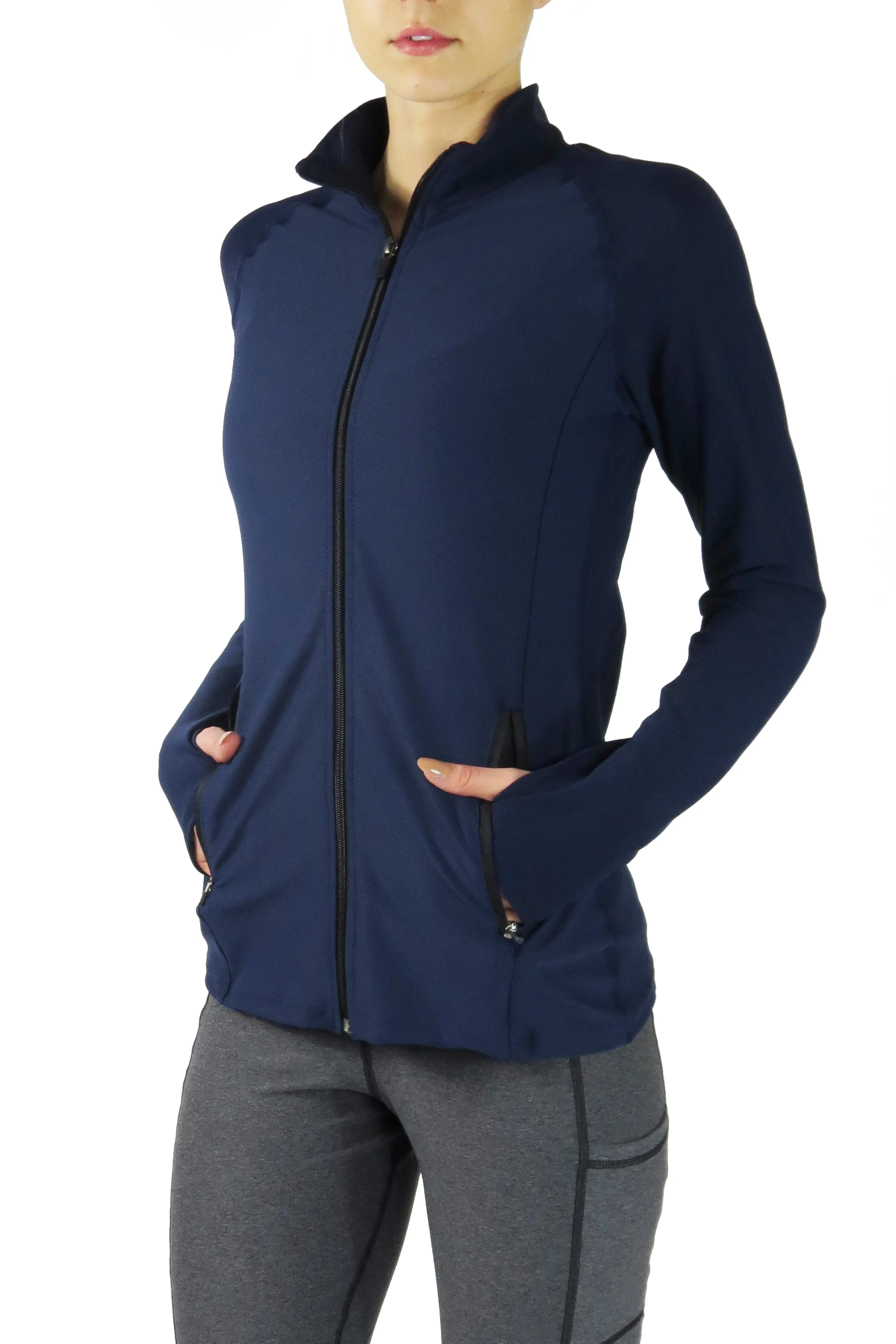 4301 - Bend Full Zip Pullover/Navy