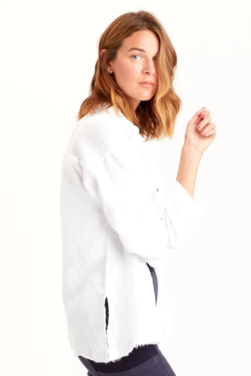 Achilles Button Up Shirt - White