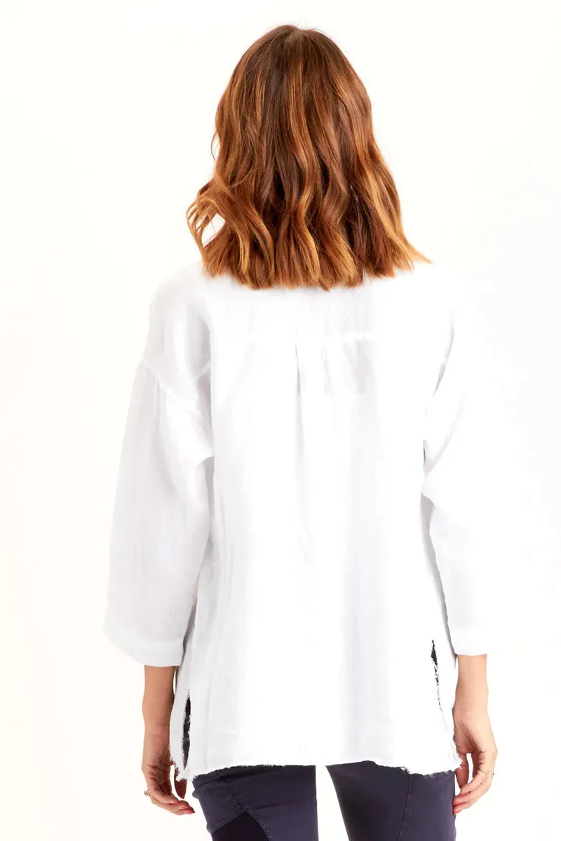 Achilles Button Up Shirt - White