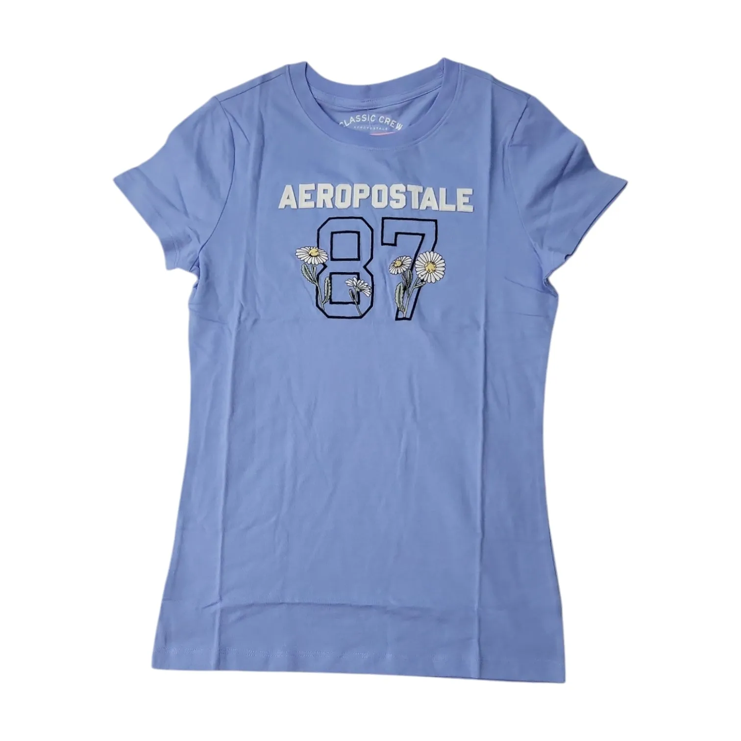 Aeropostale Ladies Soft Lightweight Short Sleeve Graphic Logo Tee, 6347AS