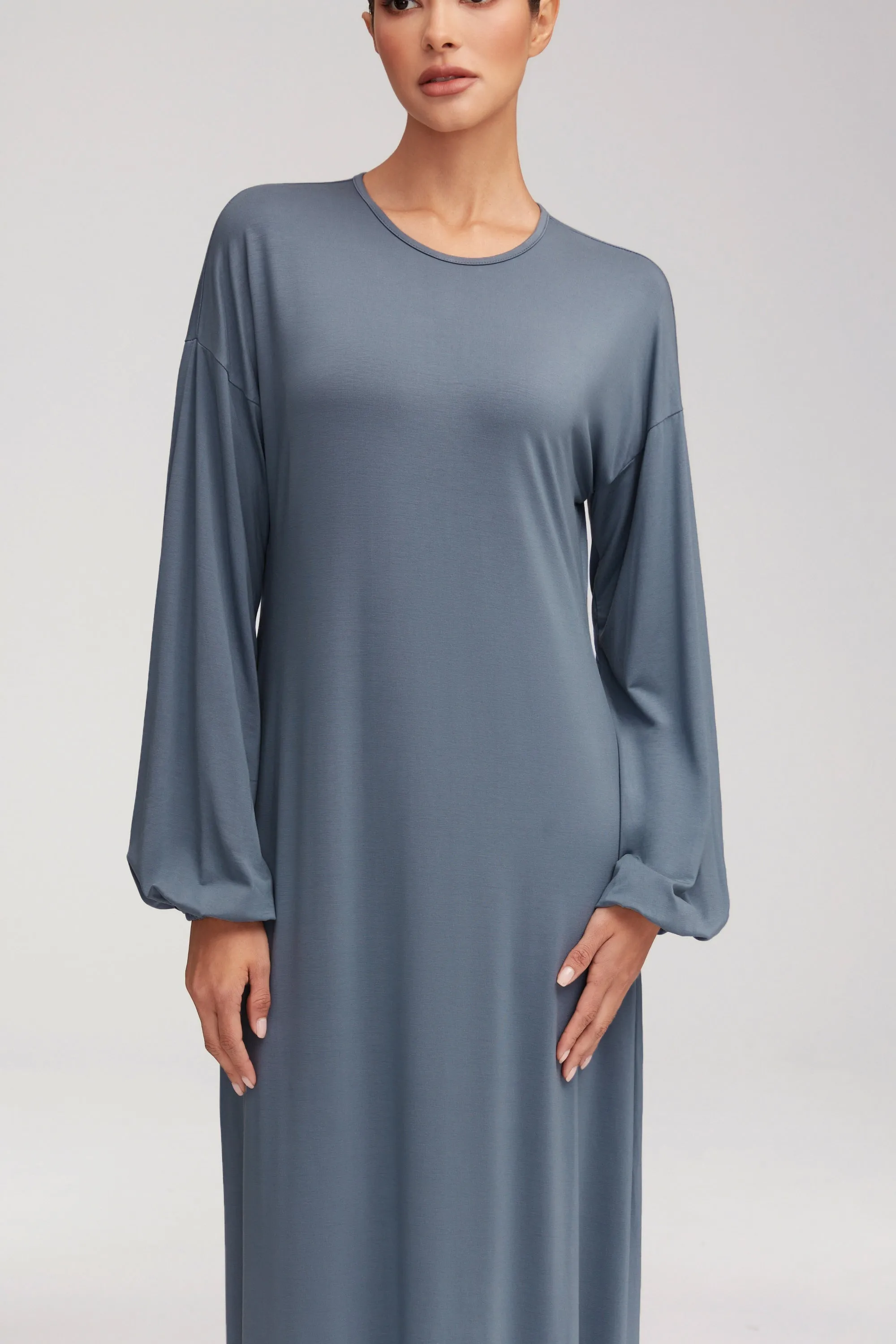 Afiyah Jersey Maxi Dress - Dusk