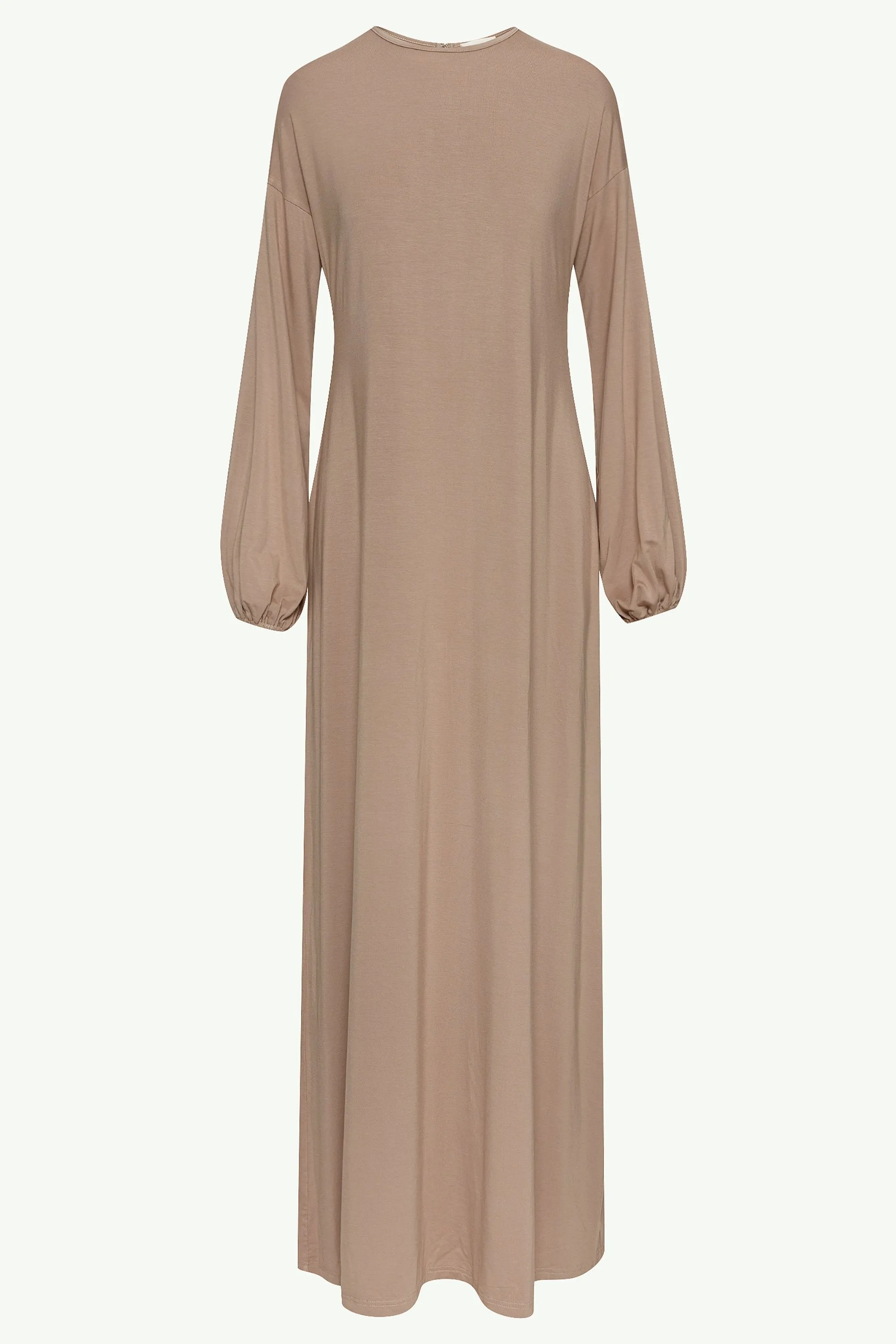 Afiyah Jersey Maxi Dress - Taupe