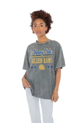 ALBANY STATE GOLDEN RAMS HERE TO PLAY OVERSIZED CREWNECK TEE