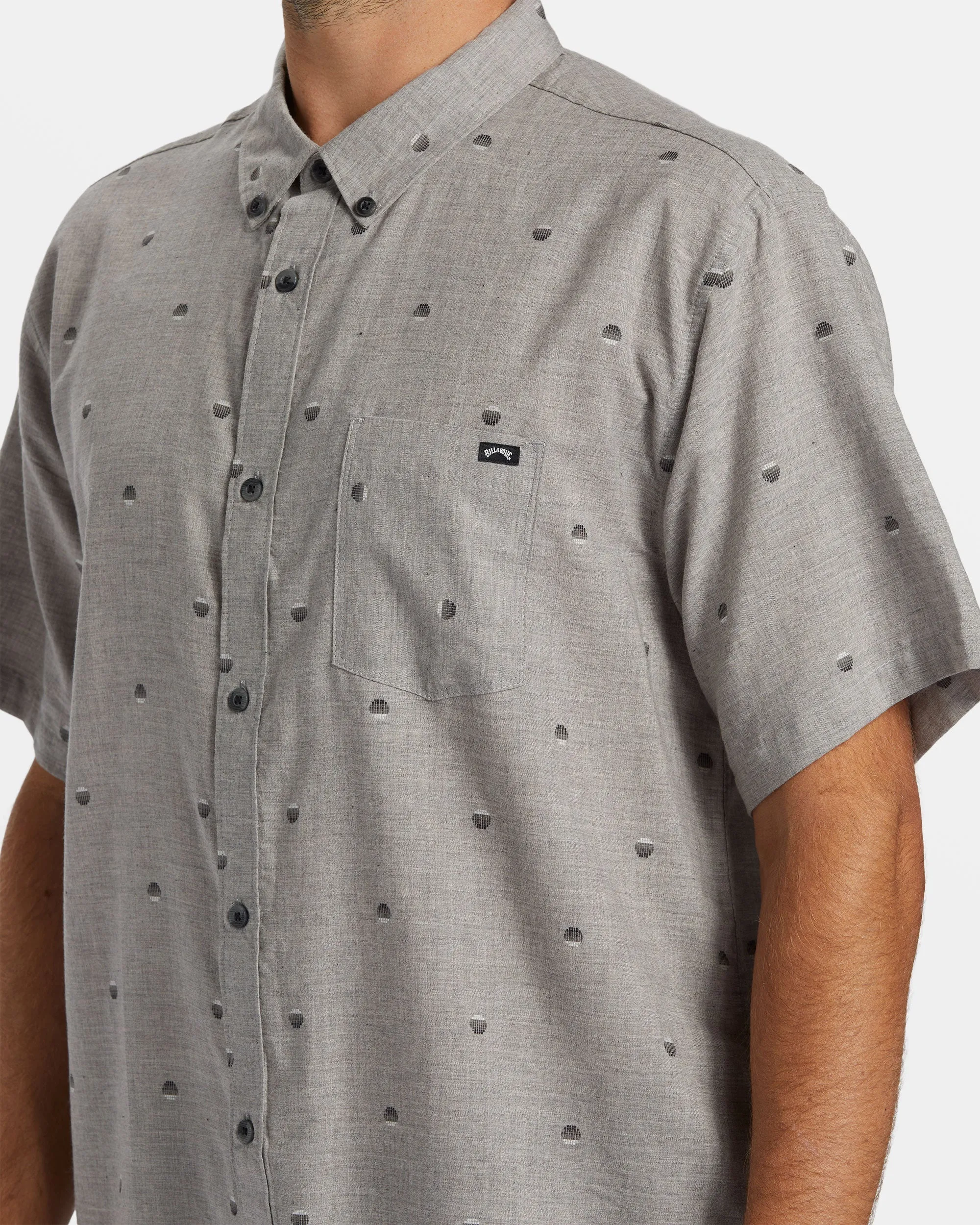 All Day Jacquard Short Sleeve Shirt - Alloy