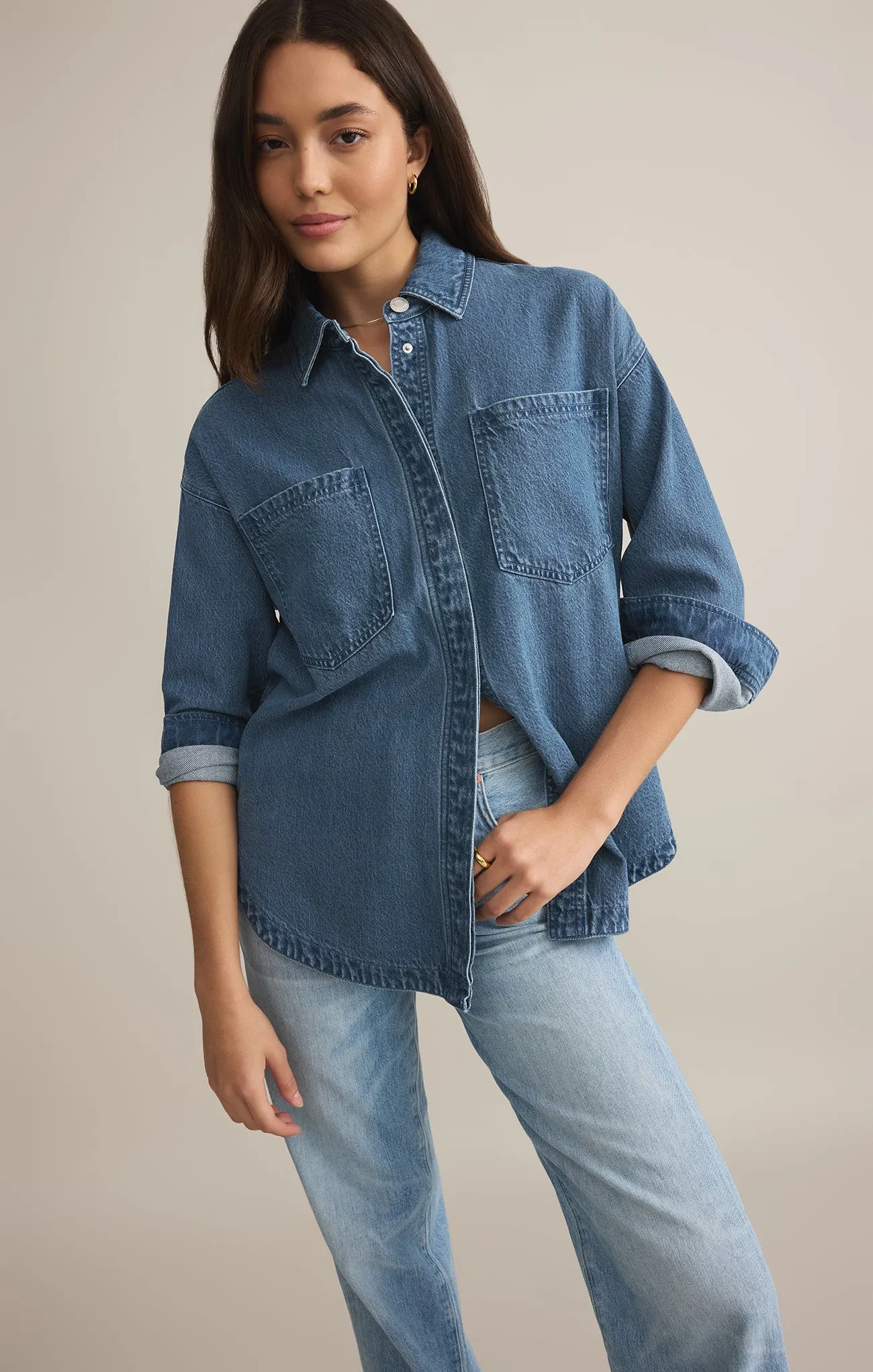 All Day Luxe Soft Denim Jacket