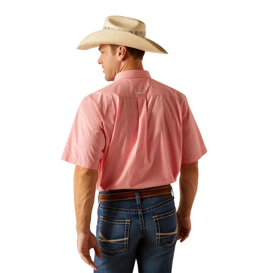 Ariat Men's Pro Jonah Conch Shell Coral Shirt