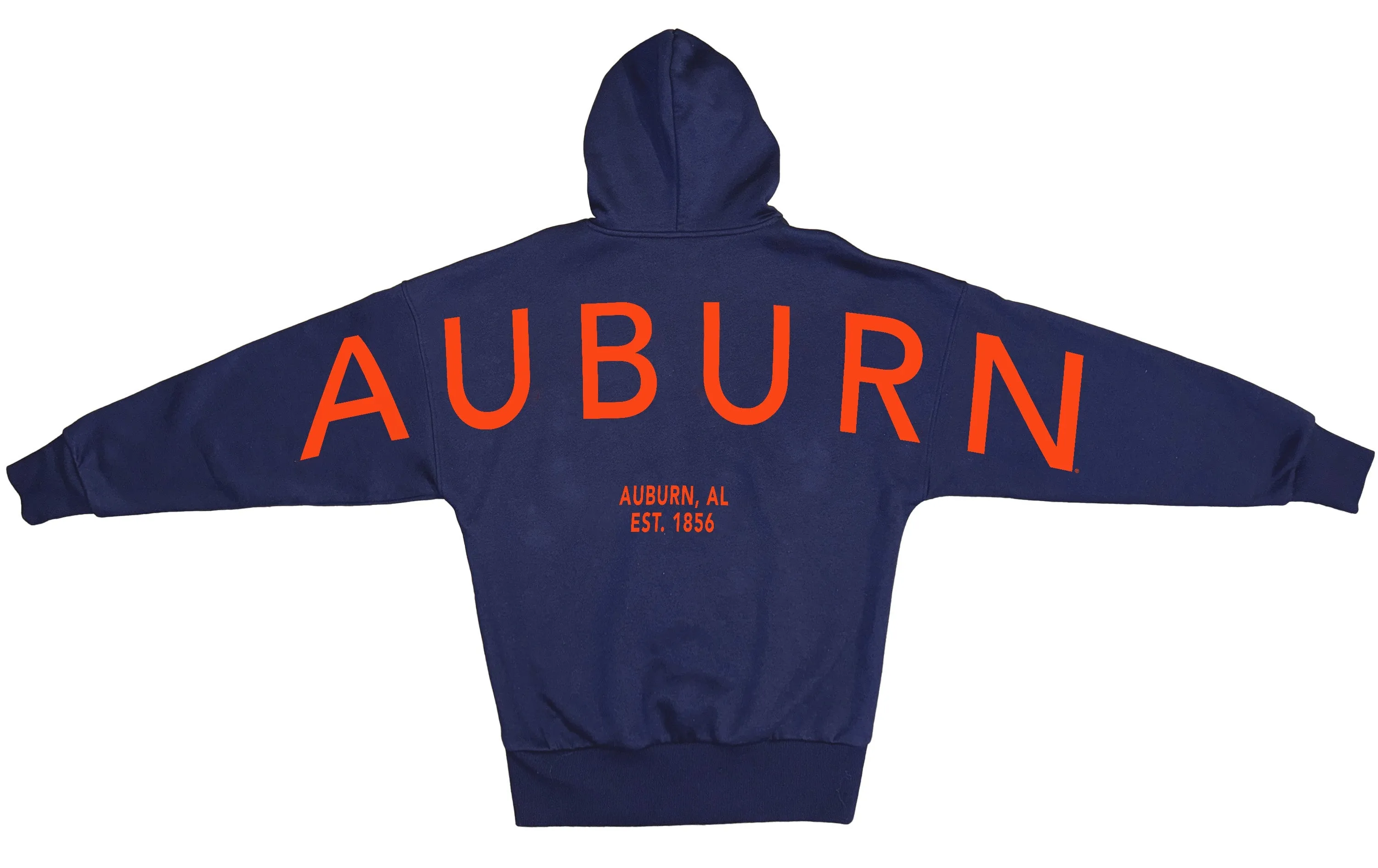 AUBURN TIGERS NEVER STOP OVERSIZED PREMIUM WEIGHT HOODIE