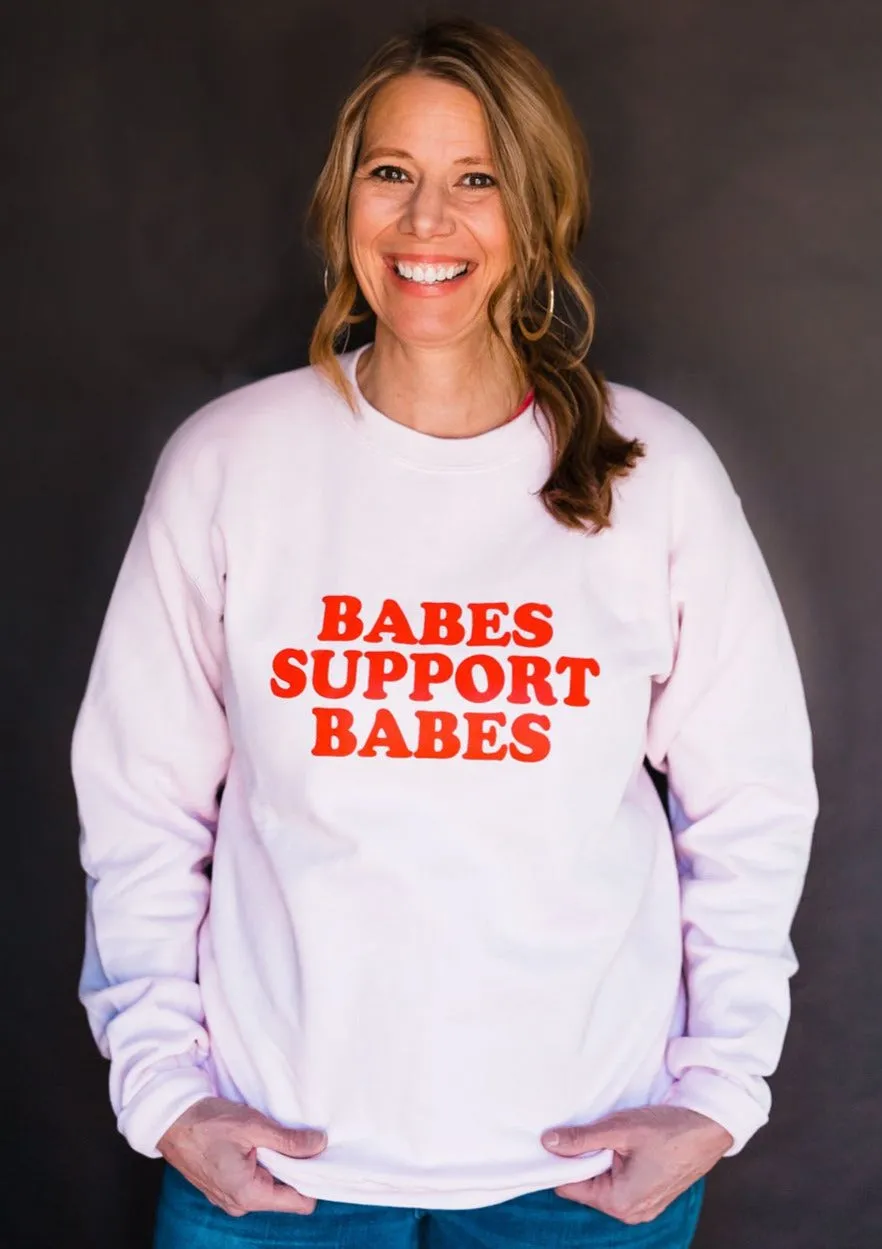 Babes Support Babes - Sweatshirts - Red Ink