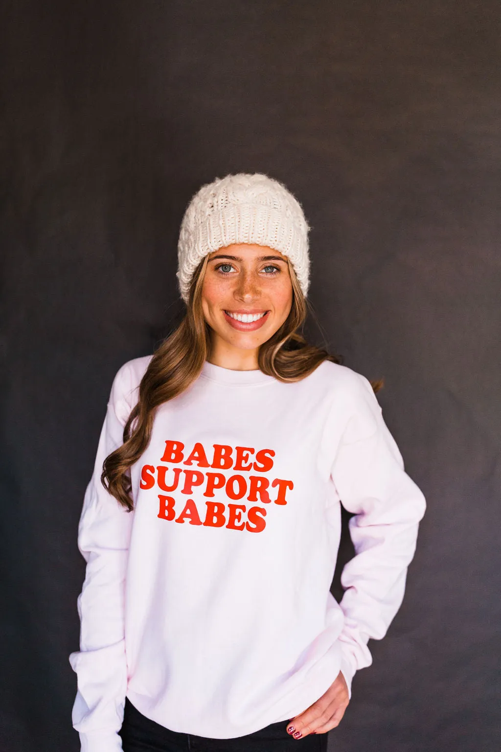 Babes Support Babes - Sweatshirts - Red Ink