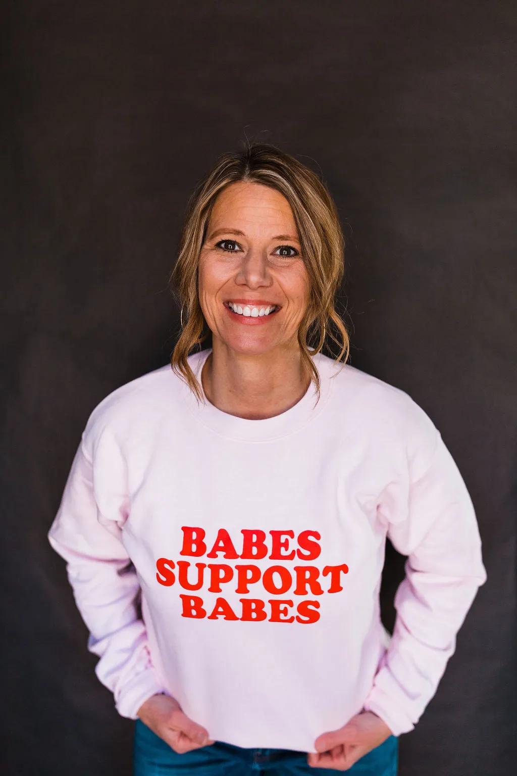 Babes Support Babes - Sweatshirts - Red Ink