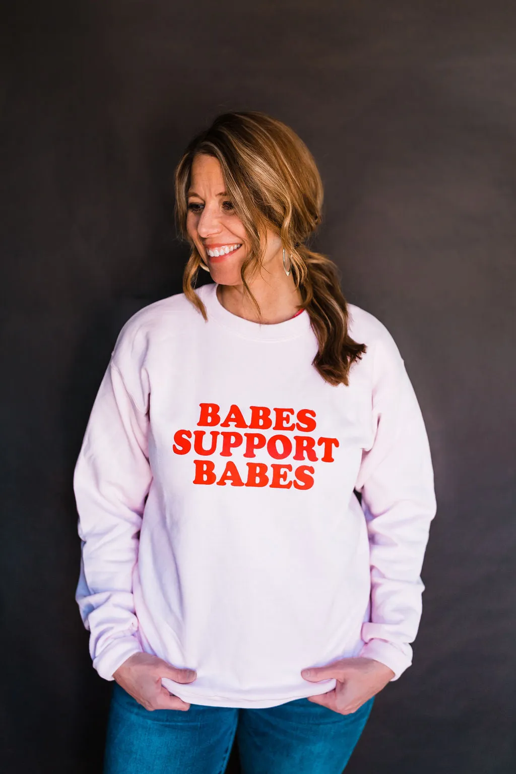 Babes Support Babes - Sweatshirts - Red Ink