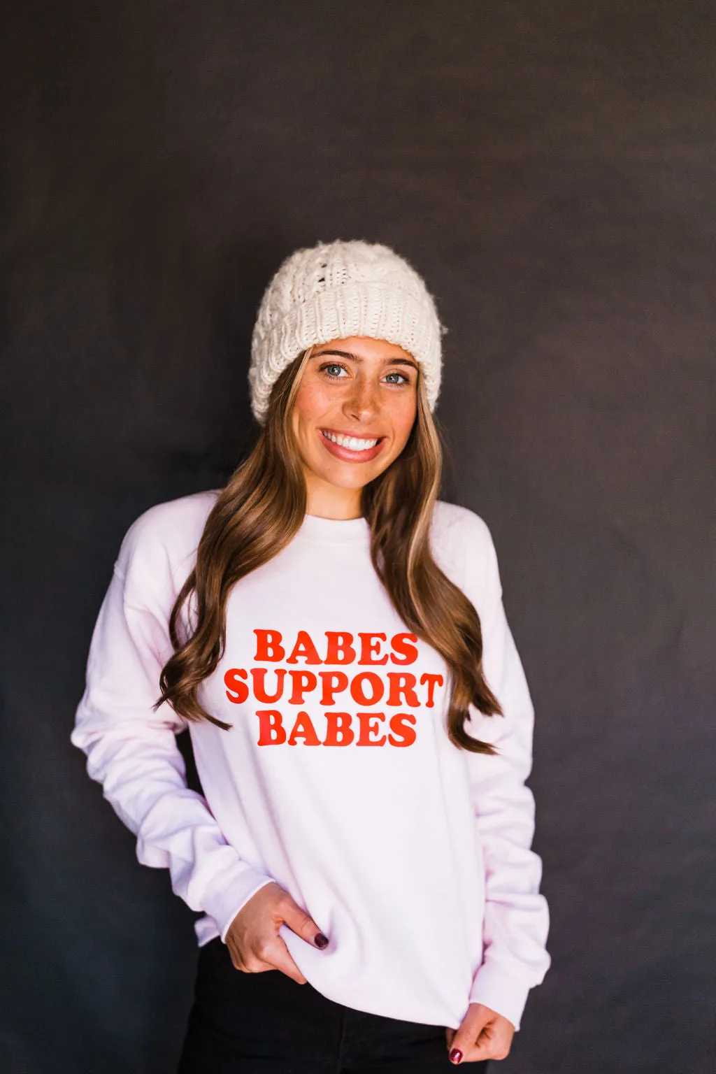 Babes Support Babes - Sweatshirts - Red Ink