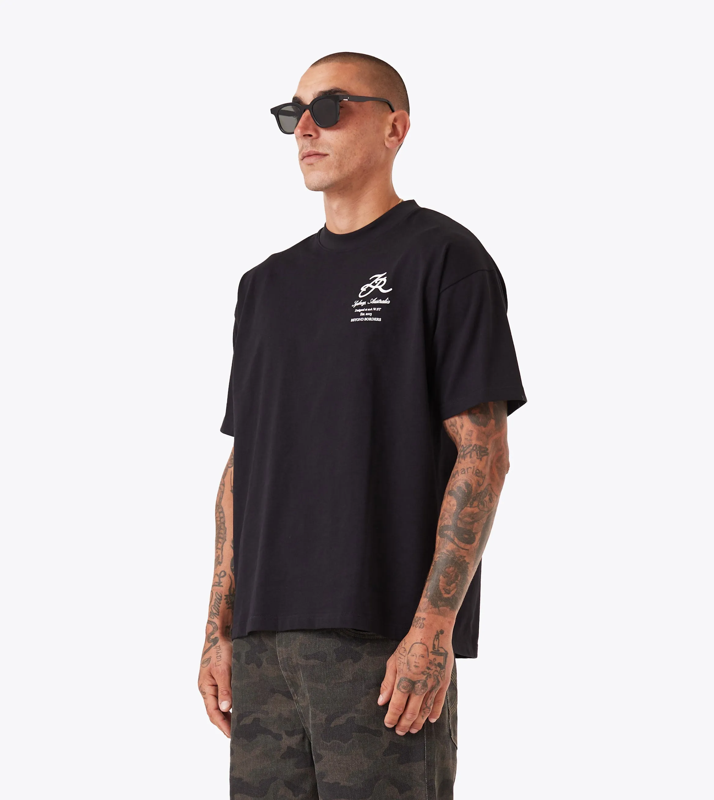 Beyond Borders Box Tee Black