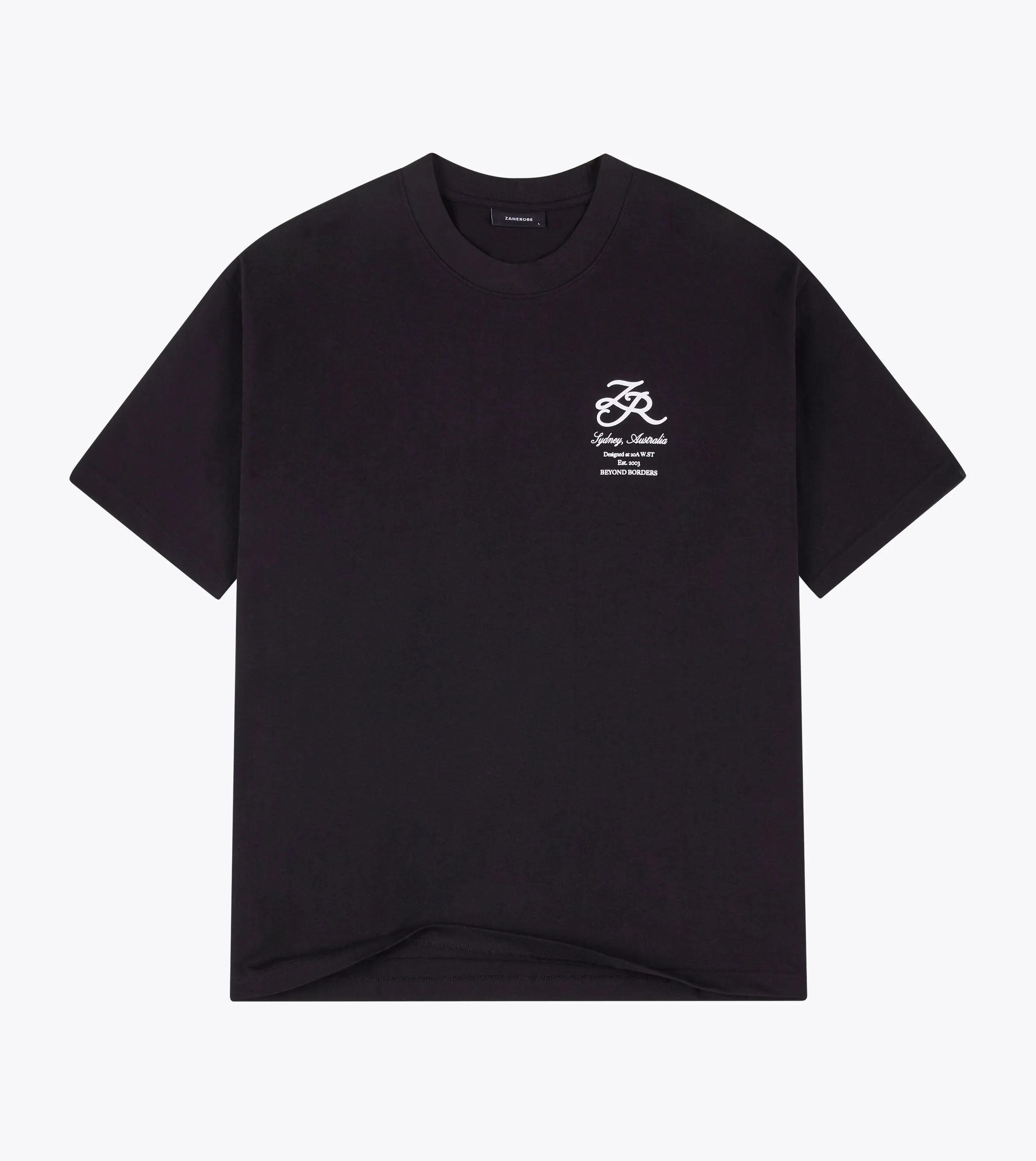 Beyond Borders Box Tee Black