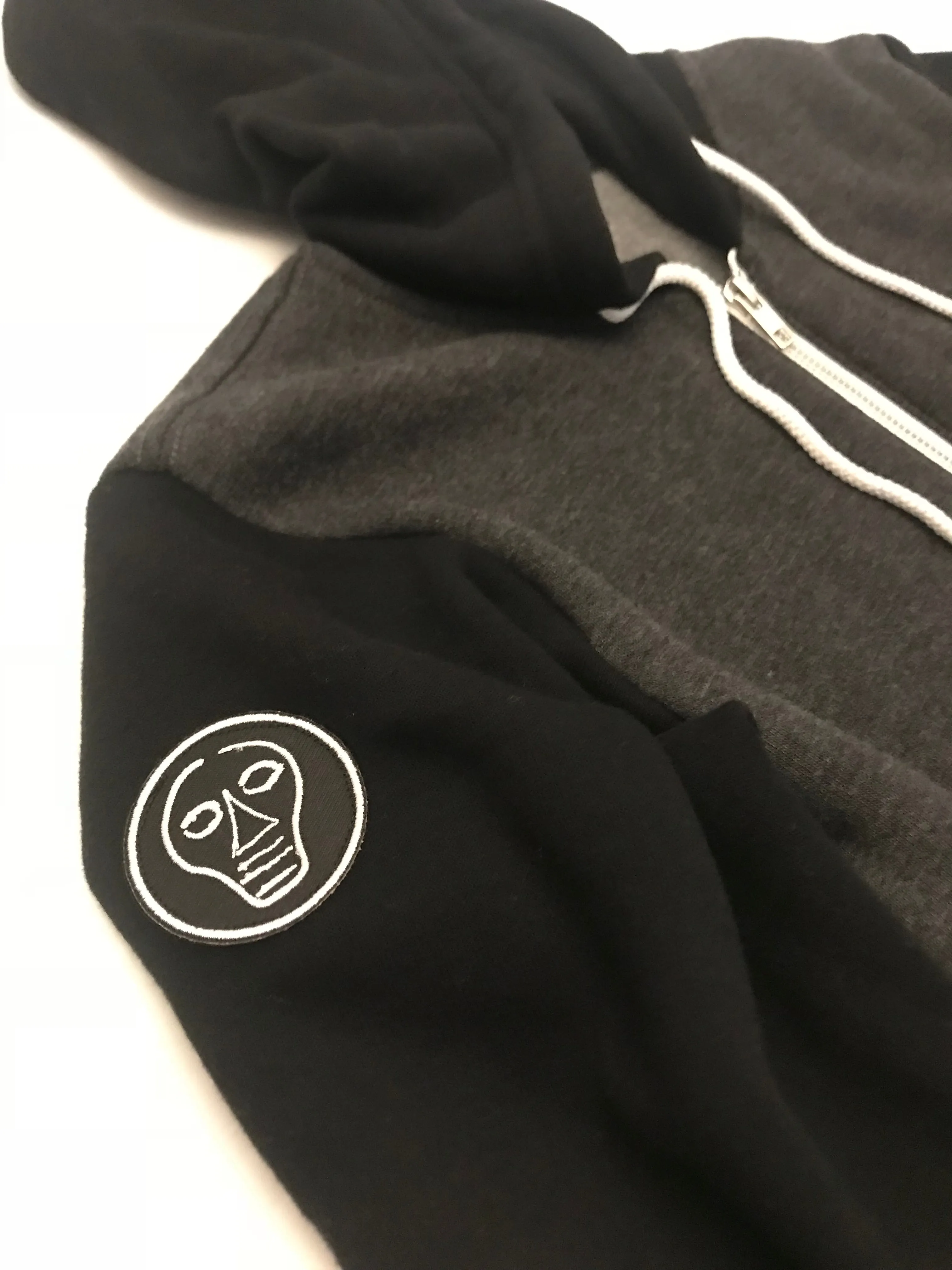 Black & Gray Zip-up Hoodie