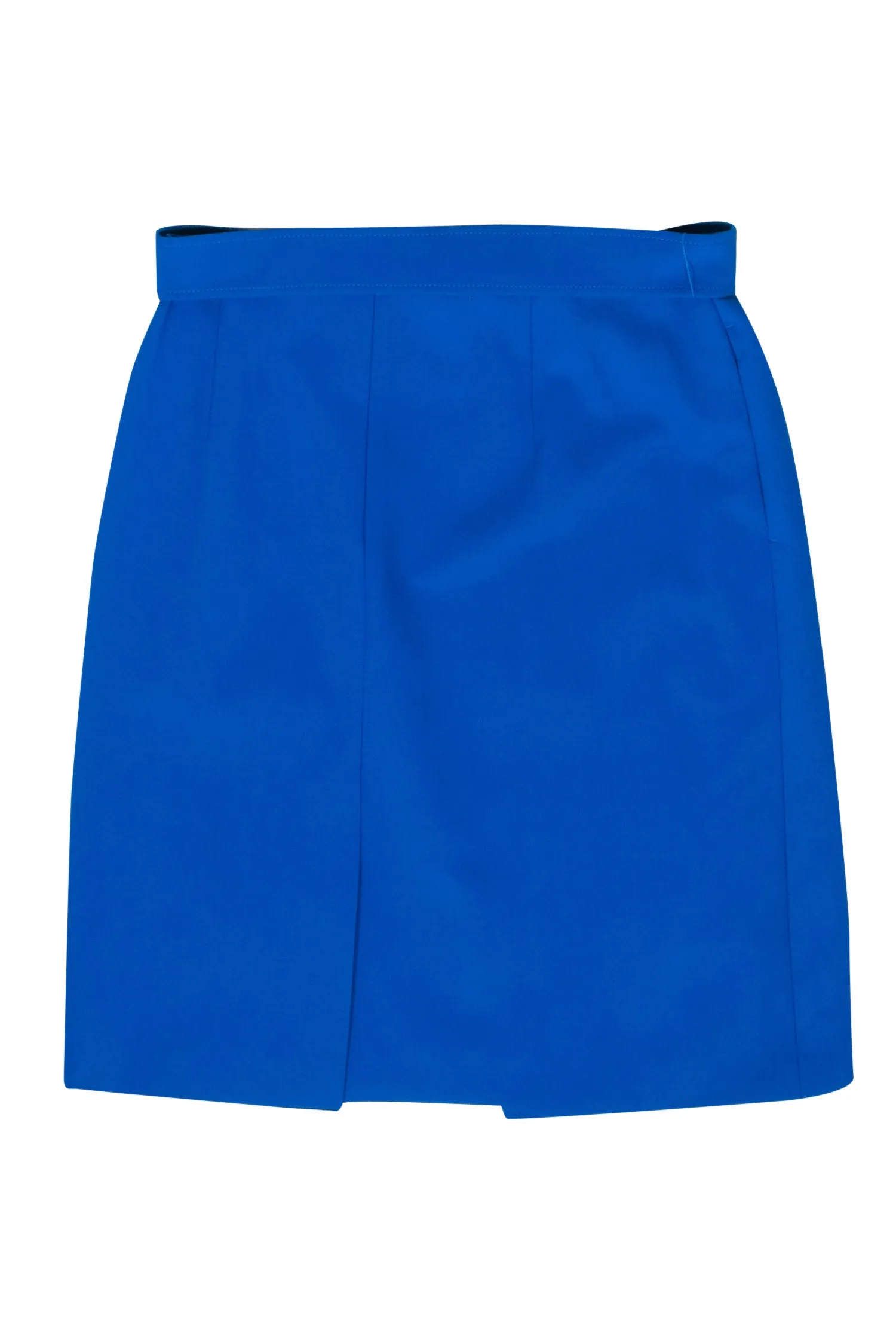 BOSS Hugo Boss - Blue Wrap-Style Pencil Skirt w/ Belt Sz 10