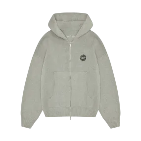 Broken Planet Sun Logo Knit Zip Up Hoodie