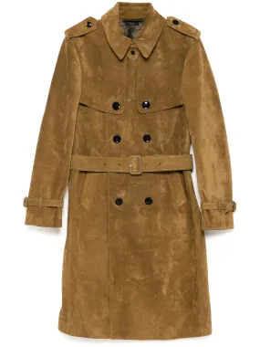 Buttery Suede Trench Coat