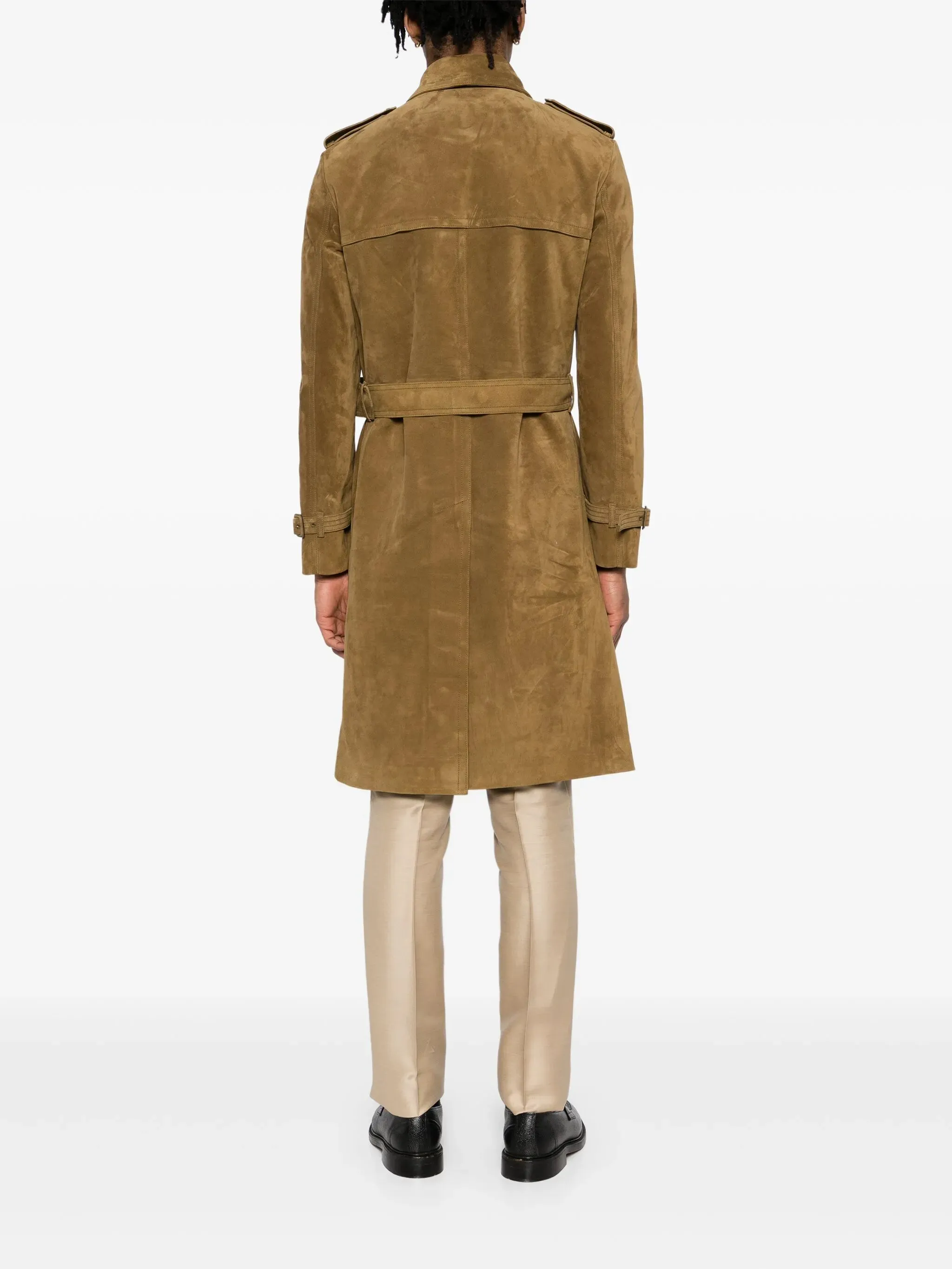 Buttery Suede Trench Coat