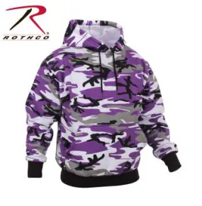 Camo Pullover Hooded Sweatshirt Ultra Violet Camo