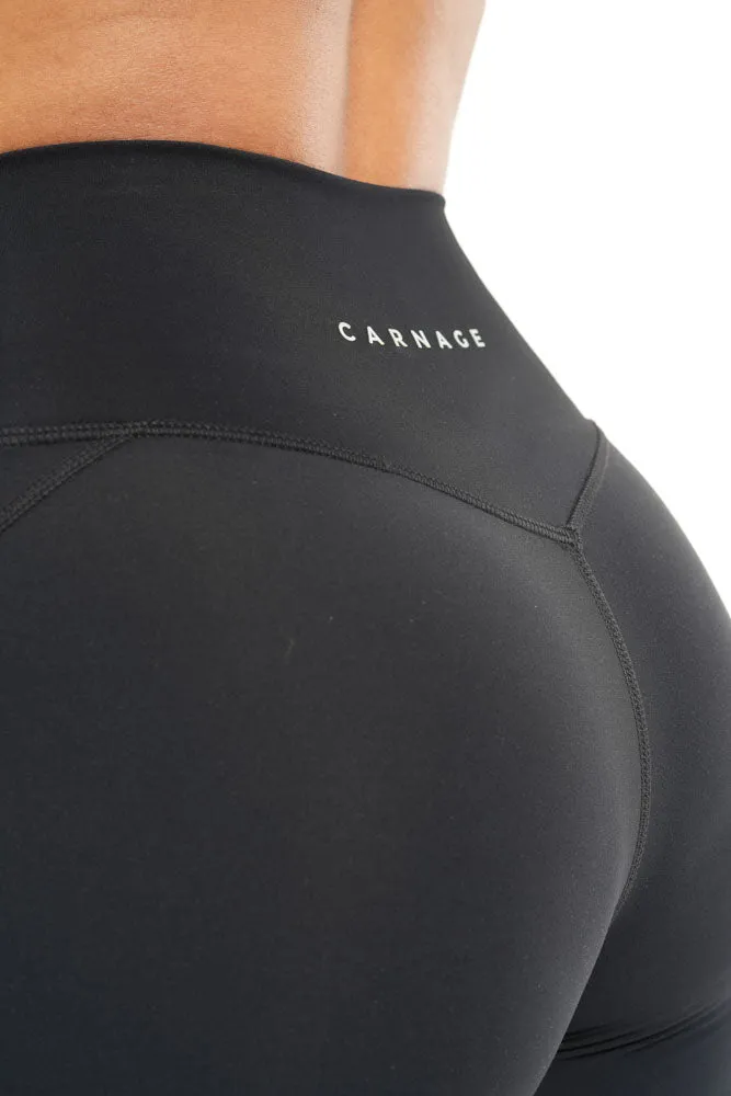 Carnage Premium V-Taper Biker Short - Black