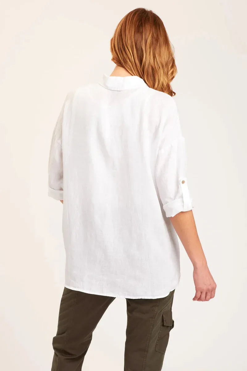 Carrie Button Up - White