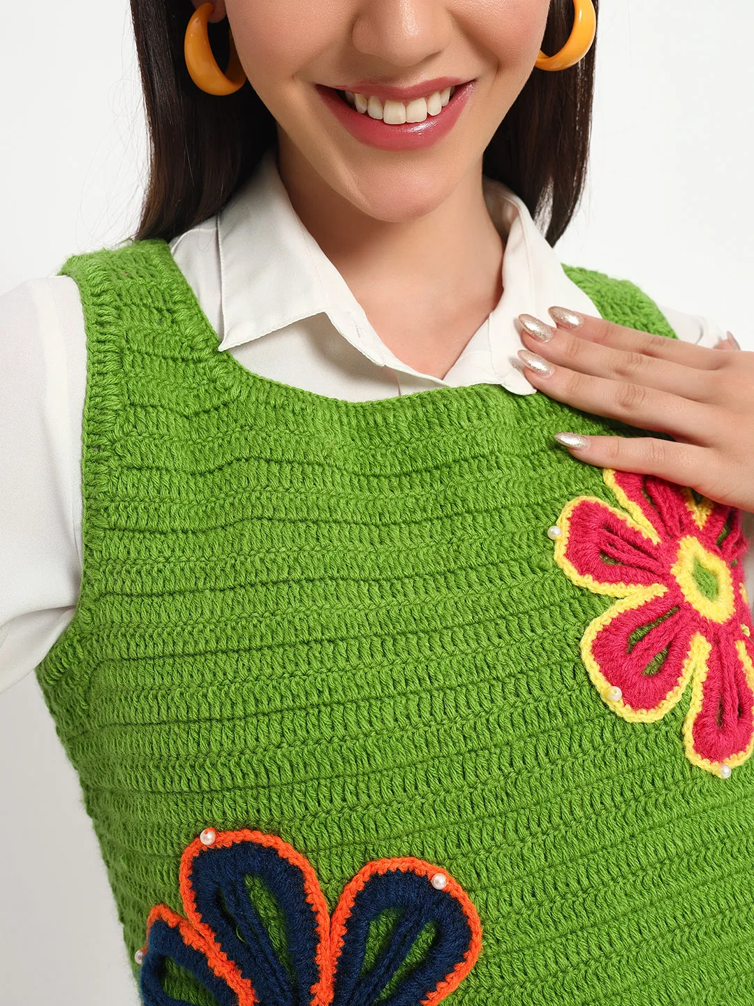 Charlotte Green Vest