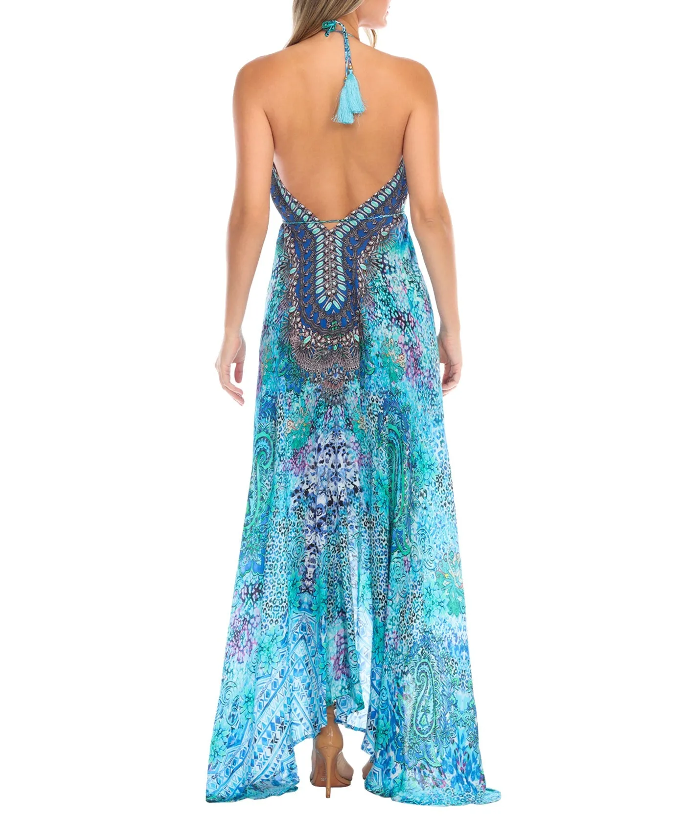 Cleopatra Halter Maxi Dress