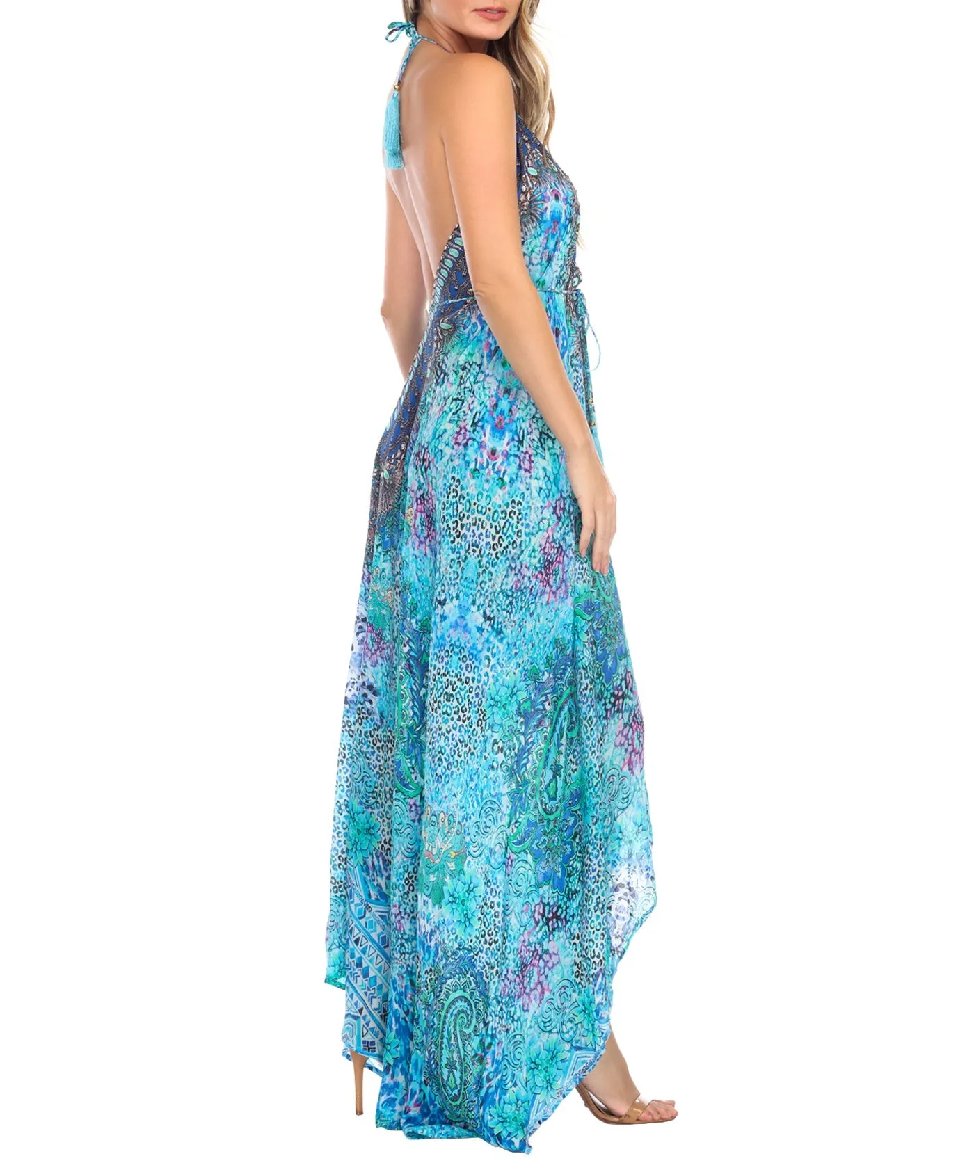 Cleopatra Halter Maxi Dress