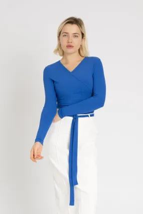 Cobalt Wrap Tee