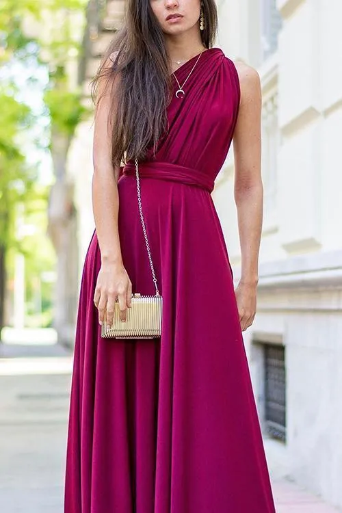 Cross Backless Sleeveless Maxi Dress