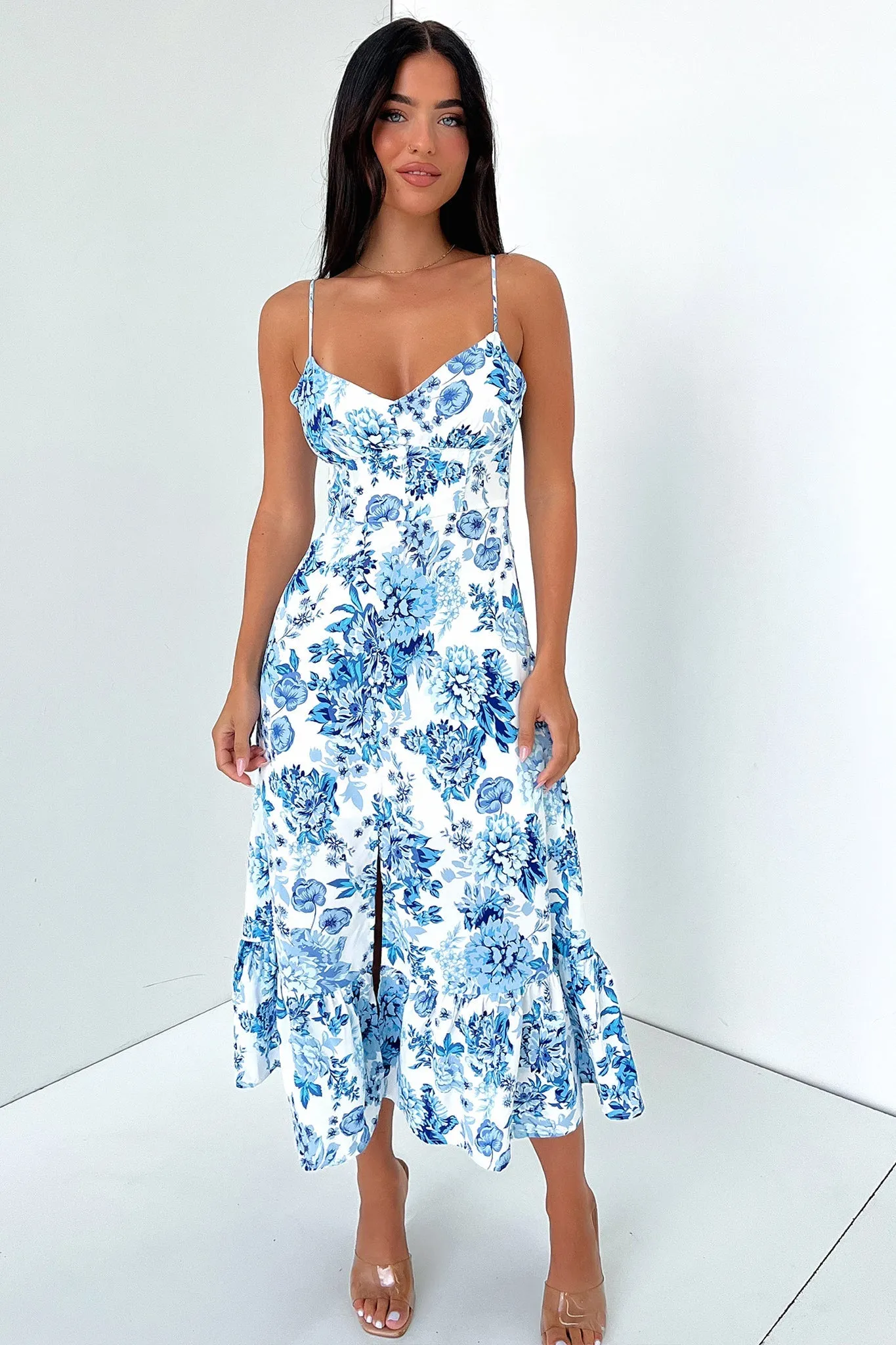 Dilara Maxi Dress - Blue Floral