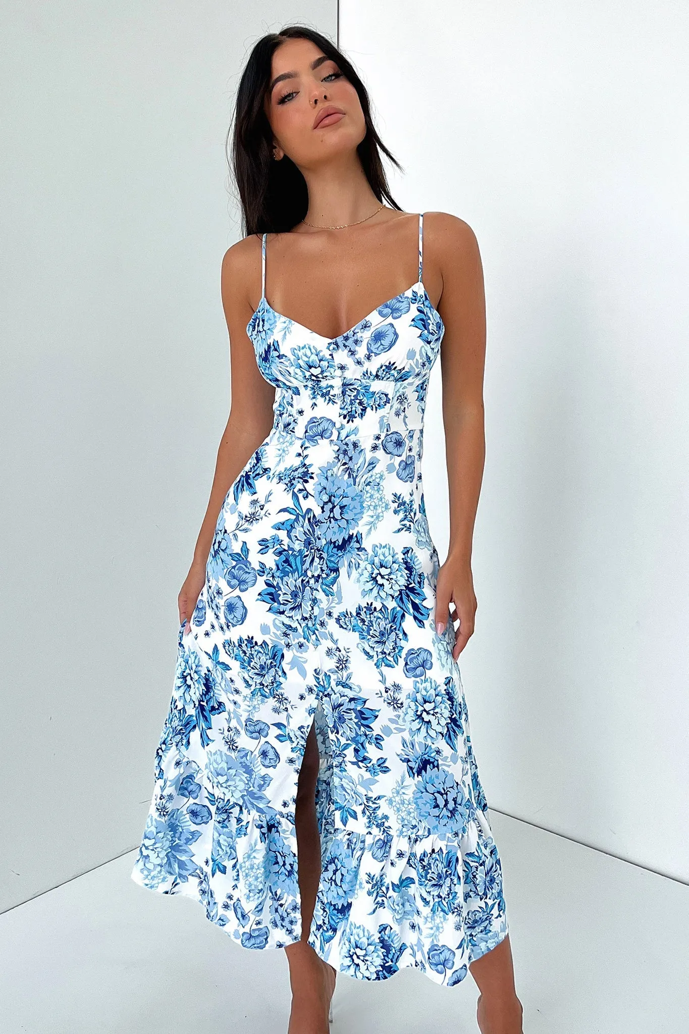 Dilara Maxi Dress - Blue Floral