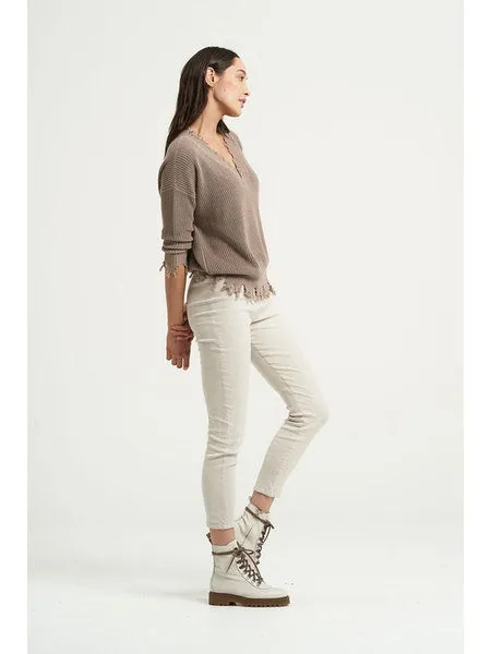 Estilo Emporio Linen Stretch Pant - Natural