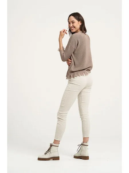 Estilo Emporio Linen Stretch Pant - Natural