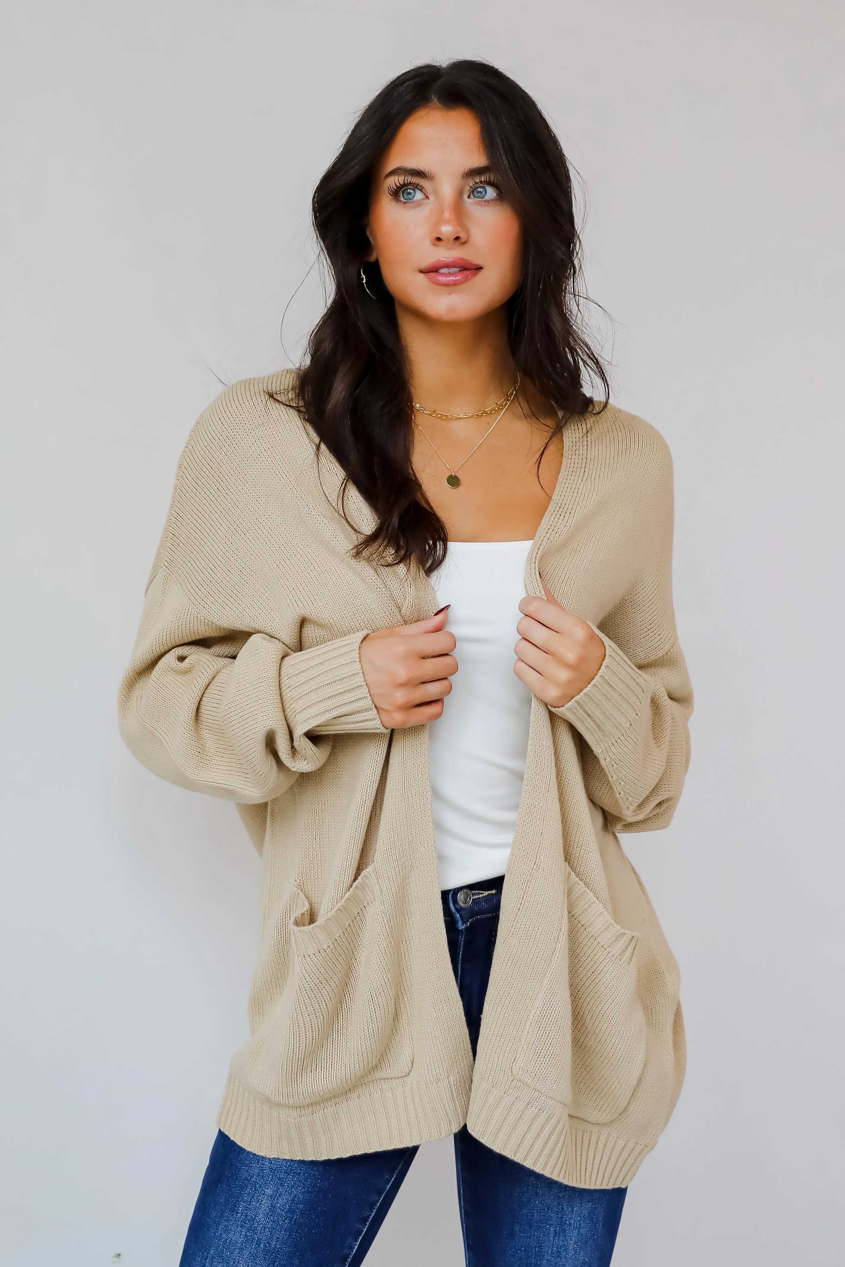 FINAL SALE - Passionately Cozy Taupe Cardigan