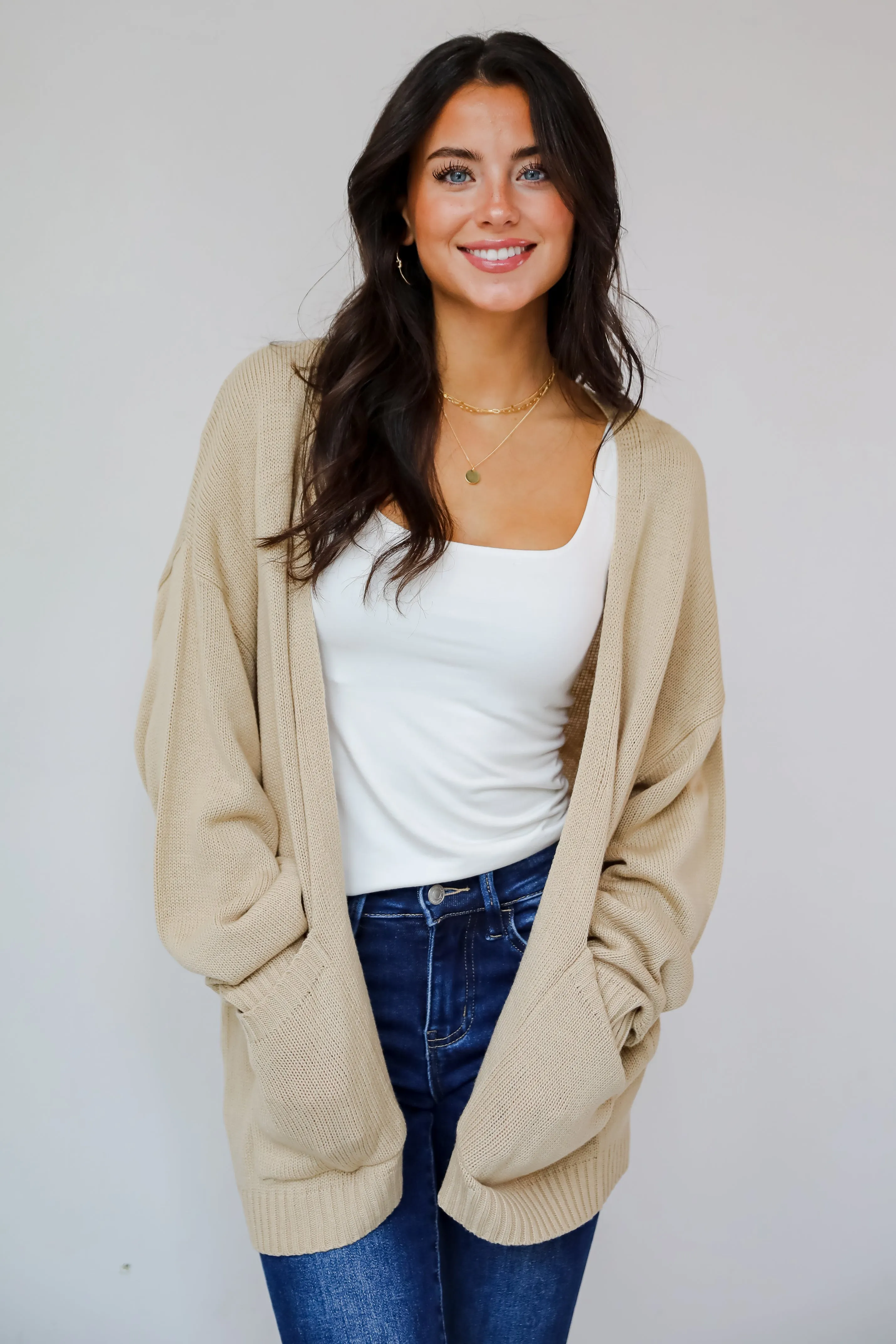 FINAL SALE - Passionately Cozy Taupe Cardigan