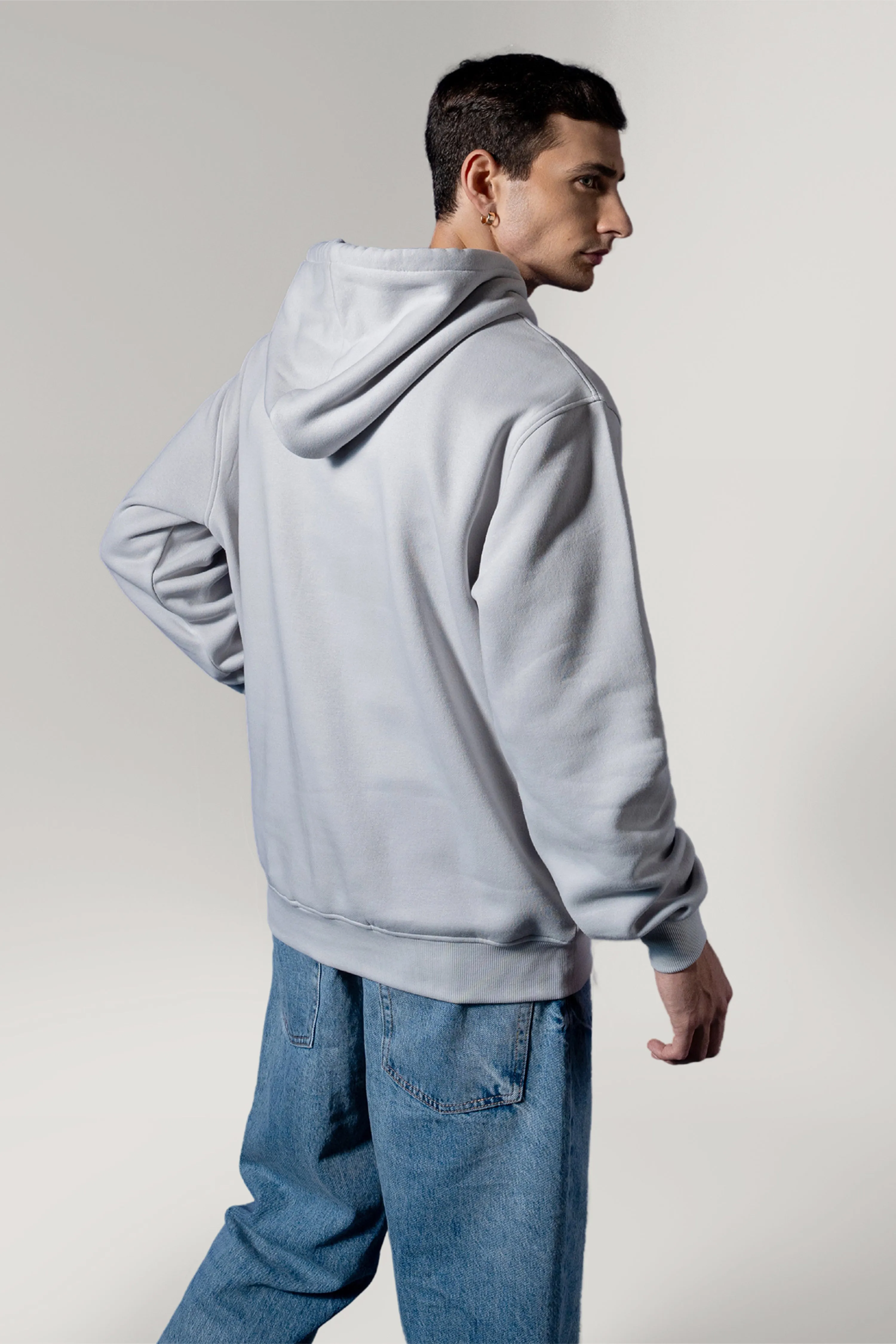 Fox Grey Oversized Hoodies