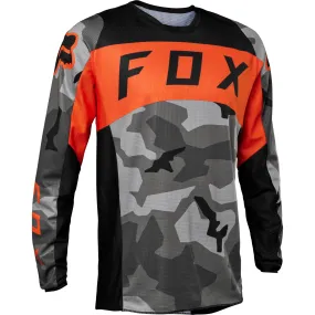 Fox Racing  Grey Camo 180 BNKR Motocross Jersey Motocross MotoX Cuffed Sleeves