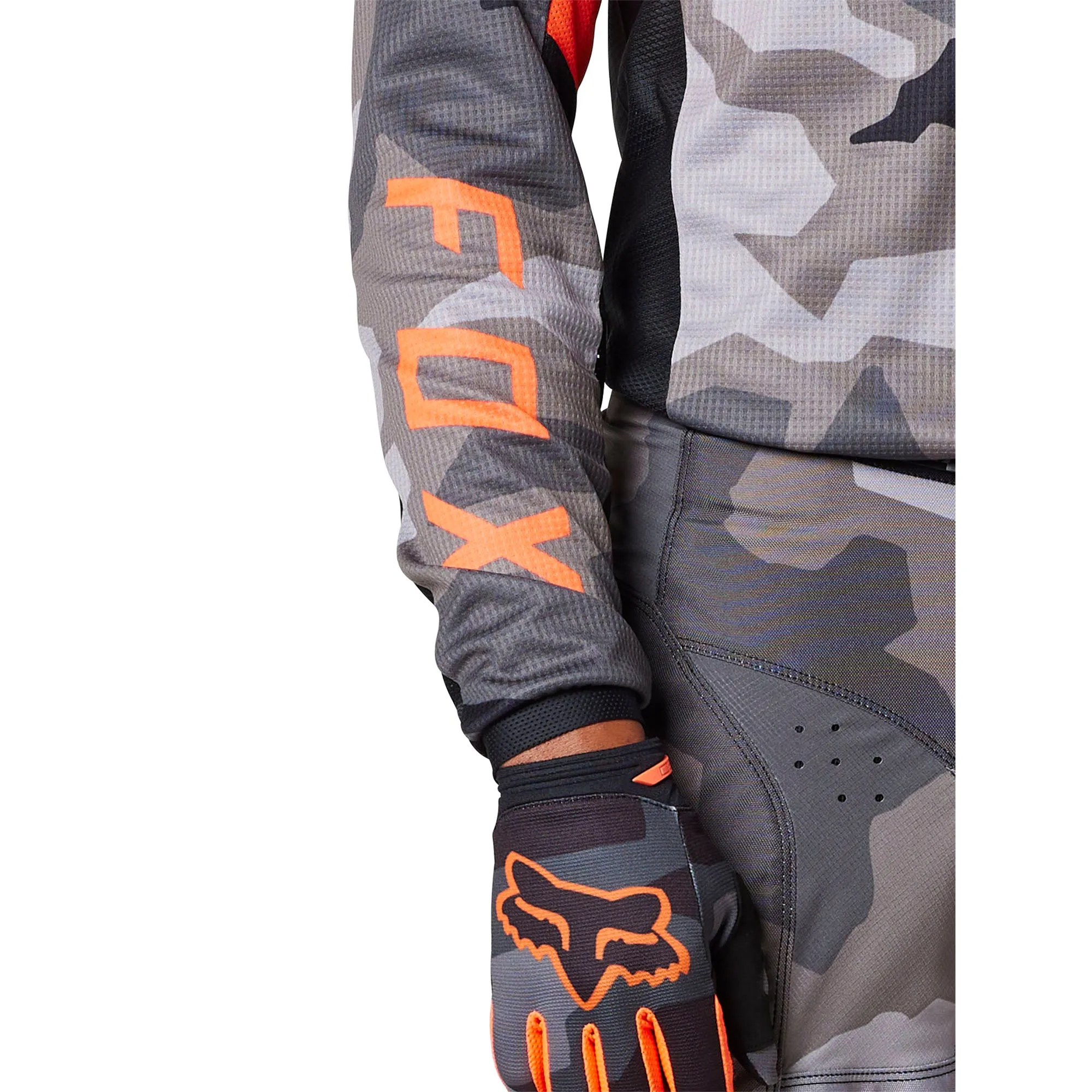 Fox Racing  Grey Camo 180 BNKR Motocross Jersey Motocross MotoX Cuffed Sleeves