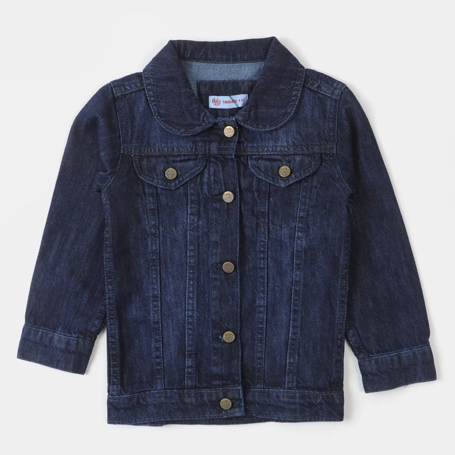 Girls Denim Jacket Basic W22 - Navy Blue