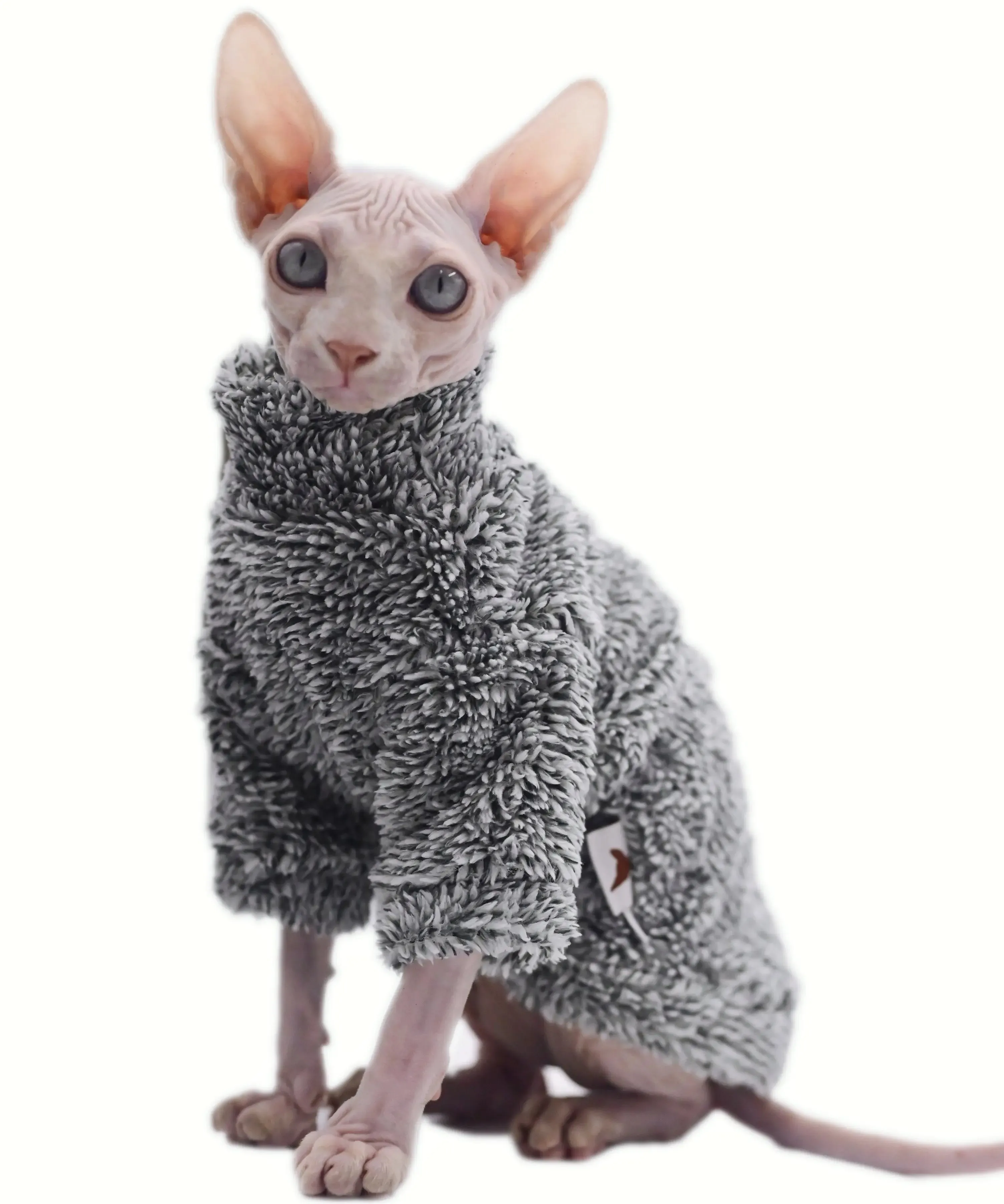 Hairless Cat Clothes Winter Camouflage | Warm Arctic Velvet Sphynx Cat Coat | Devon & Cornish Rex Cat Clothing