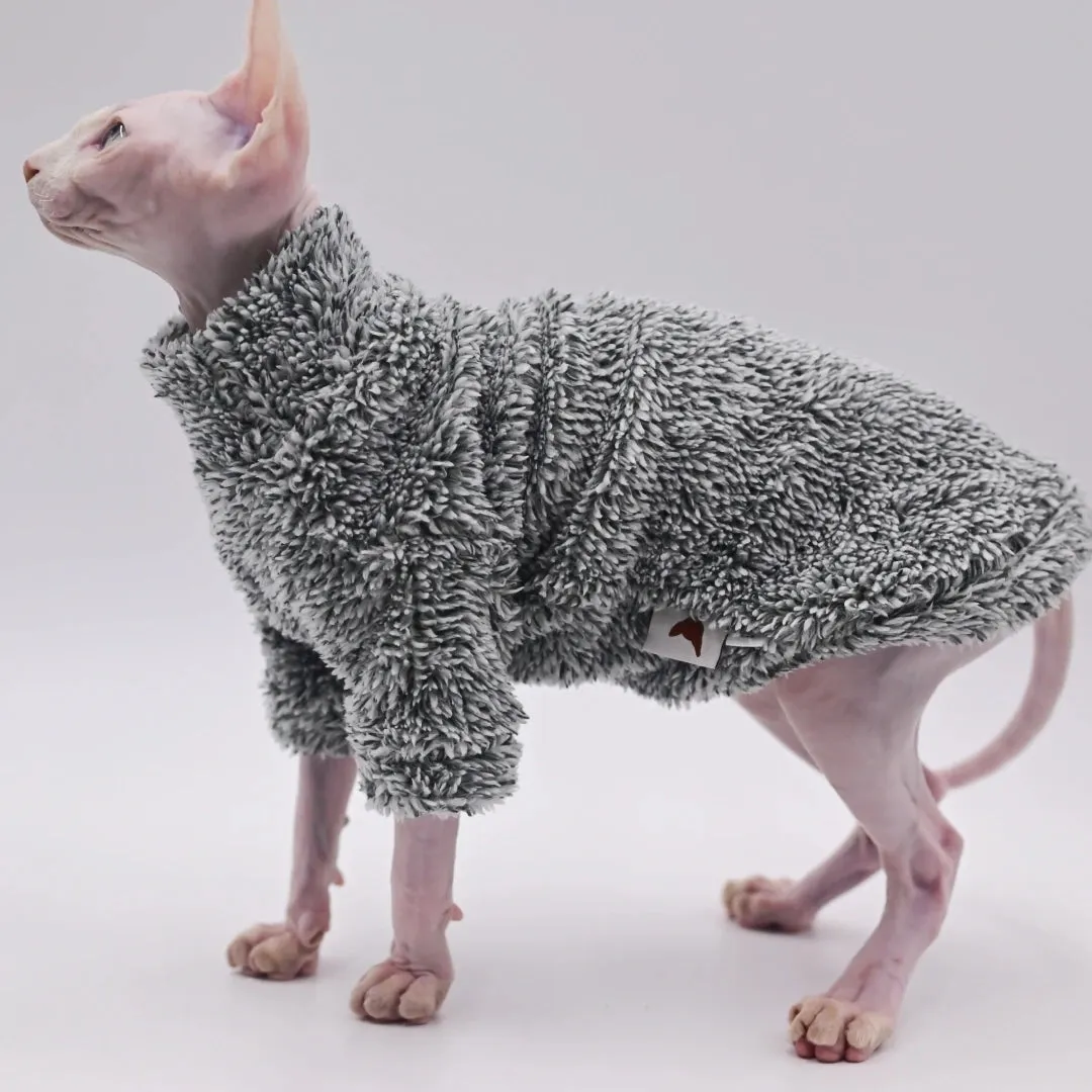 Hairless Cat Clothes Winter Camouflage | Warm Arctic Velvet Sphynx Cat Coat | Devon & Cornish Rex Cat Clothing