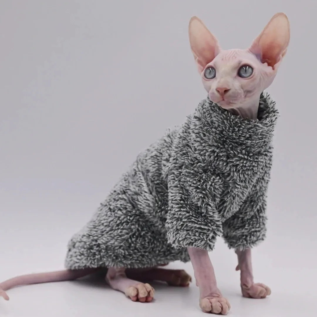 Hairless Cat Clothes Winter Camouflage | Warm Arctic Velvet Sphynx Cat Coat | Devon & Cornish Rex Cat Clothing