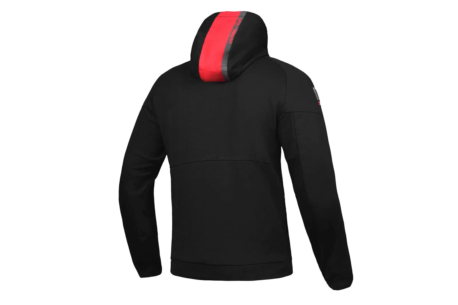 IXON TOUCHDOWN BLACK/RED TEXTILE HOODIE JACKET