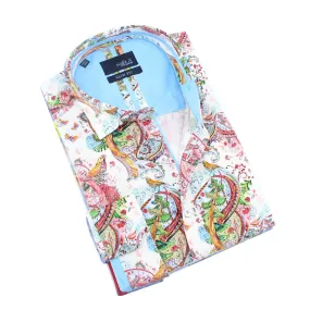 Japanese Love Bird Button Down Shirt