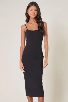 Jessica Ribbed Knit Cami Midi Dress