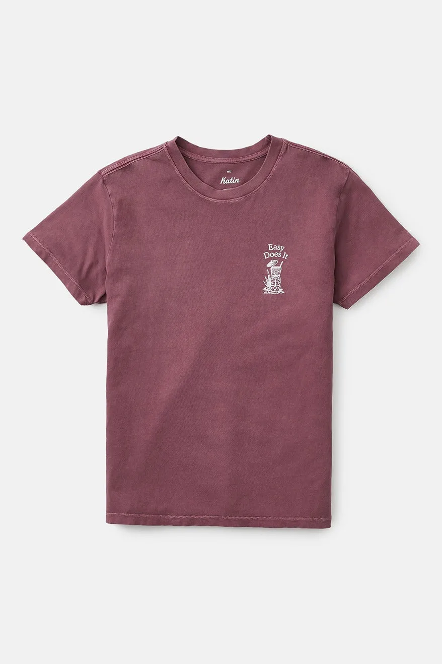 Katin Mixer Tee in Kelp Red Mineral