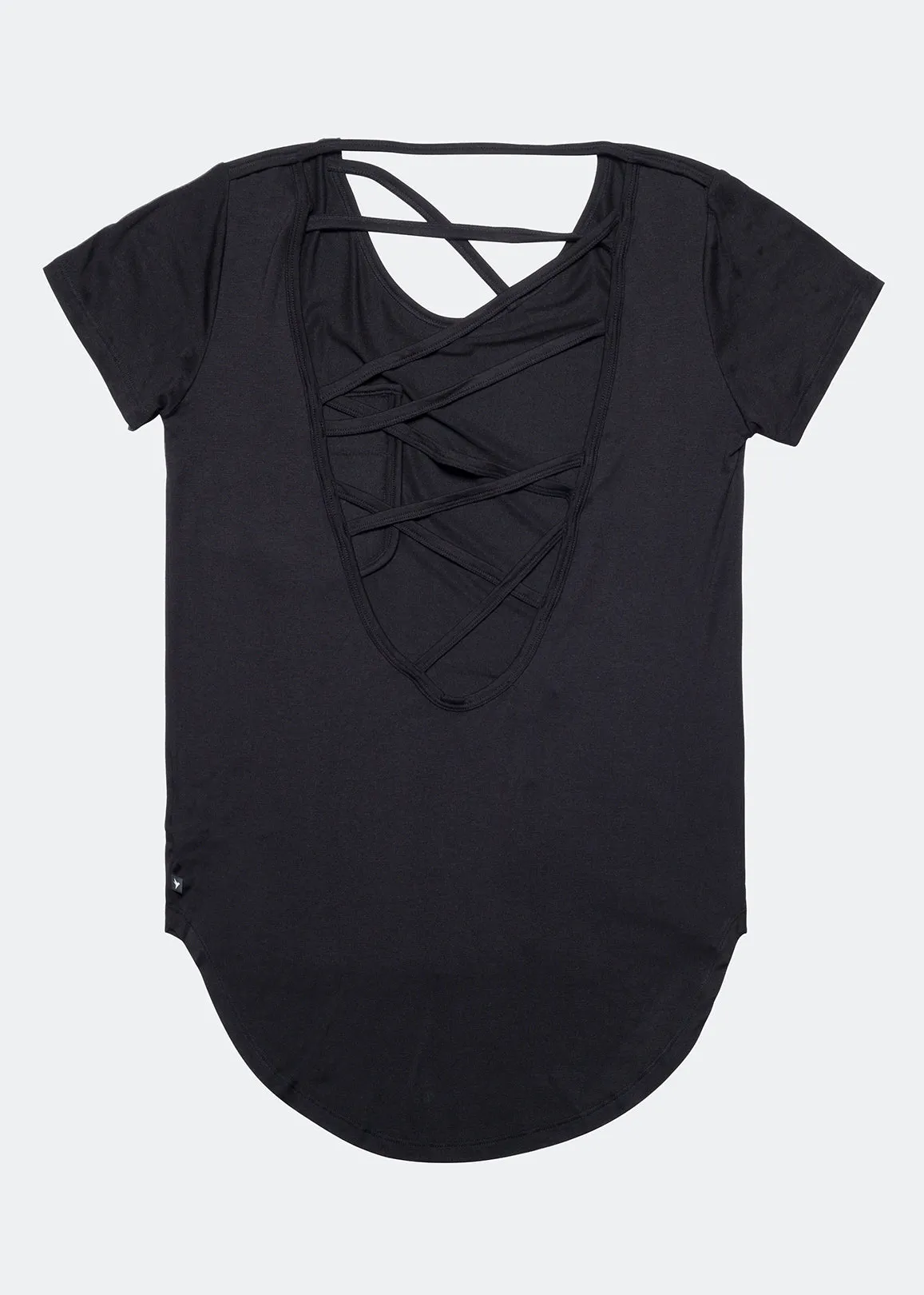 Konus Women's Open Back Tee In Black