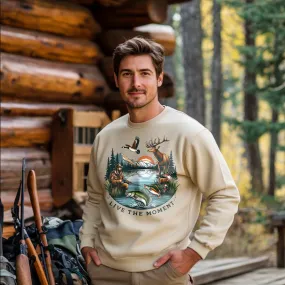 LIVE THE MOMENT For Hunting | Men's Fall Sweatshirt